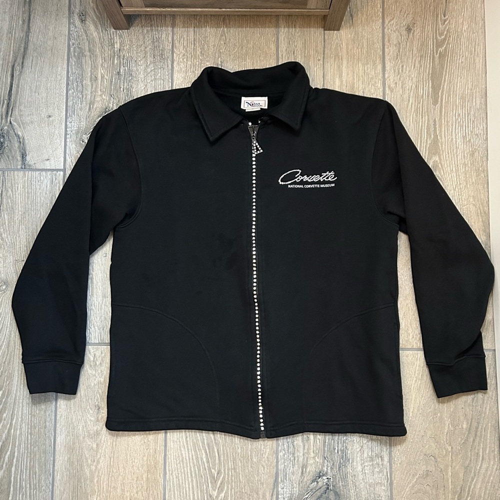 Corvette Crystal Black Zip-Up Jacket